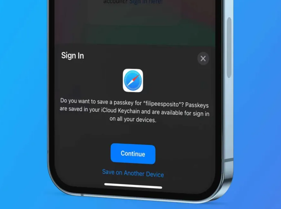 iOS 16 将迎来全新 passkey 标准，跨设备、网站、App 登录更安全便捷
