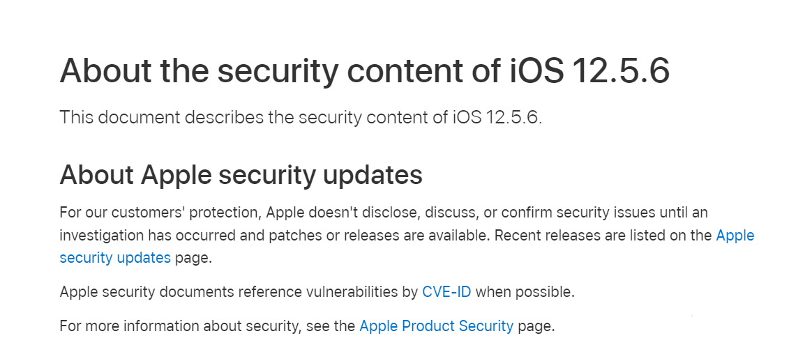 苹果为老款 iPhone/iPad 发布 iOS 12.5.6 更新，修复严重漏洞