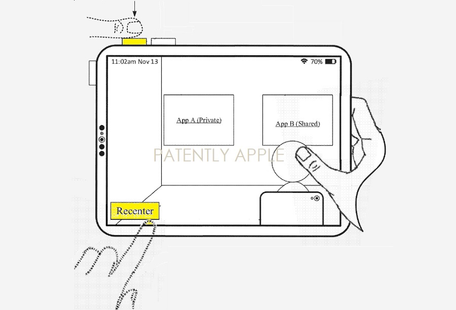 苹果新专利：未来 iPad 配备按钮以控制 3D 虚拟场景