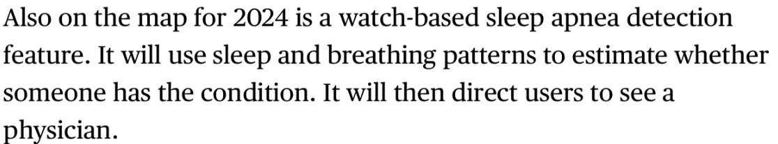 古尔曼：Apple Watch S10 将新增 “血压趋势检测”及“睡眠呼吸暂停”功能